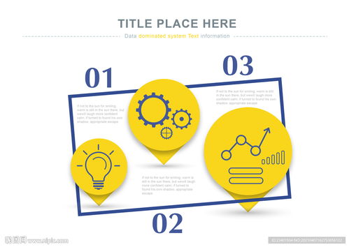 商务PPT 三个分项信息图表结构在信息咨询服务中的应用